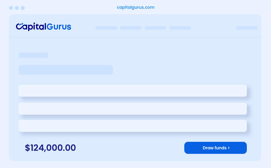 Capital Gurus dashboard preview
